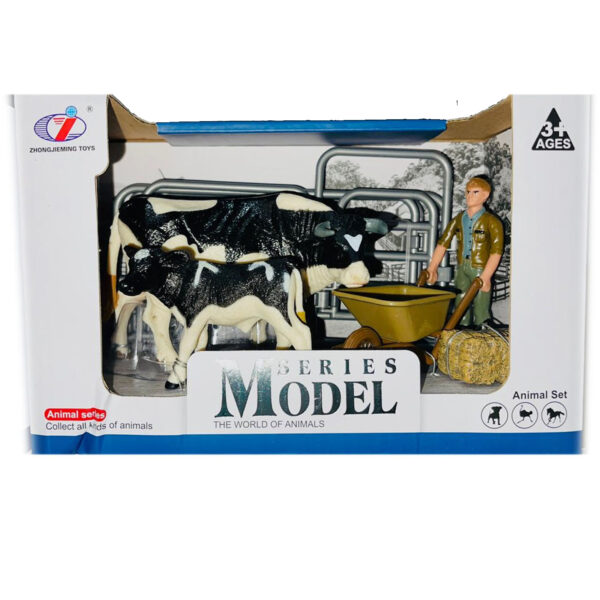 MODEL SERIES SET TORO Y BECERRO HOLSTEIN 6 PZAS