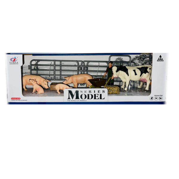 MODEL SERIES SET PUERCOS LANDRACE Y VACA HOLSTEIN 10PZS