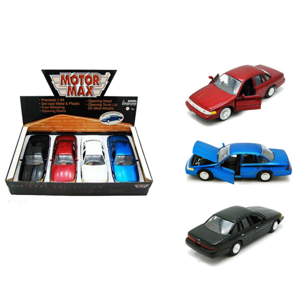MOTORMAX 1:24 CAJA GRANEL 1997 FORD CROWN VICTORIA COLORES