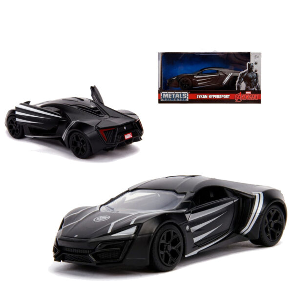 JADA 1:32 LYKAN HYPERSPORT BLACK PANTHER