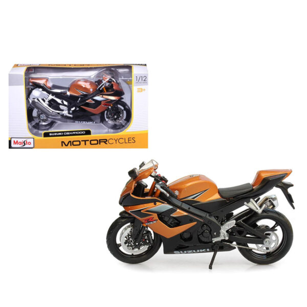 MAISTO 1:12 MOTO SUZUKI GSX R1000 NARANJA