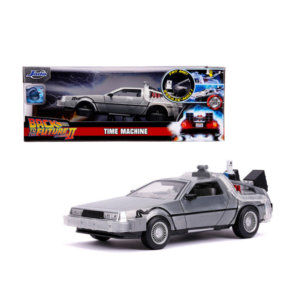 JADA 1:24 DELOREAN TIME MACHINE BACK TO THE FUTURE II MODO VUELO