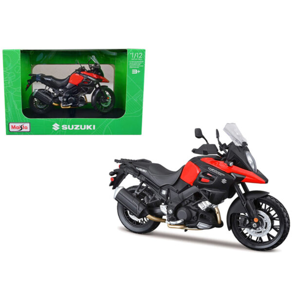MAISTO 1:12 MOTO SUZUKI V-STROM 1000 ROJO