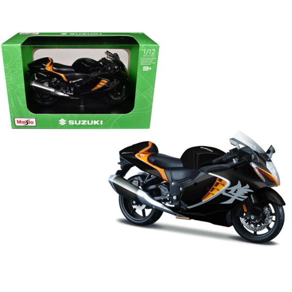 MAISTO 1:12 MOTO 2022 SUZUKI HAYABUSA NEGRO