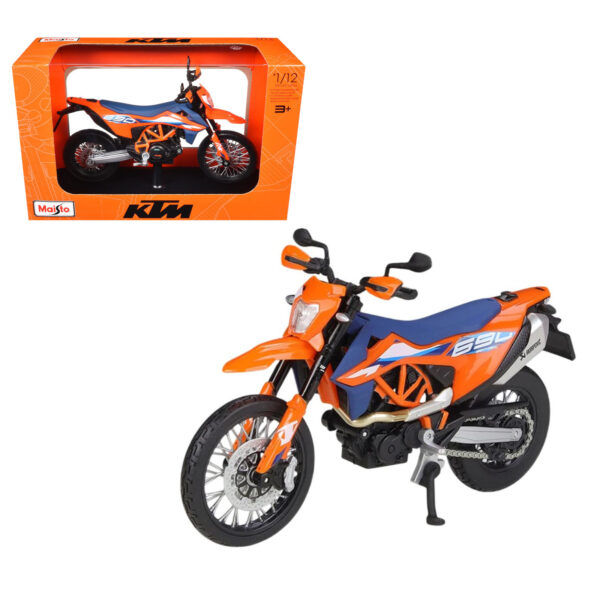 MAISTO 1:12 MOTO 2023 KTM 690 SMC R NARANJA