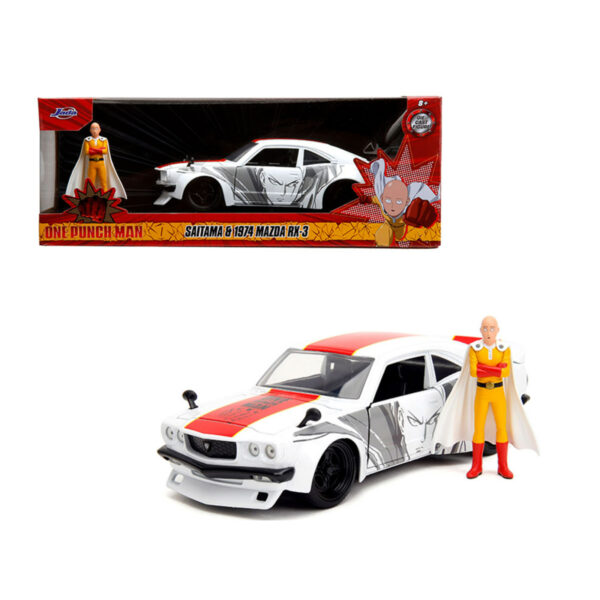 JADA 1:24 1974 MAZDA RX-3 / SAITAMA ONE PUNCH