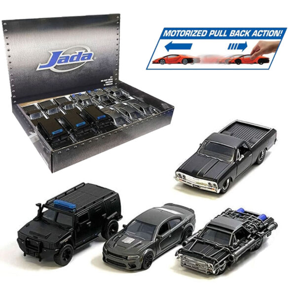 JADA 1:32 CAJA GRANEL 1967 CHEVY EL CAMINO/2021 DODGE CHARGER/1967 EL CAMINO W/CAGE / AGENCY SUV