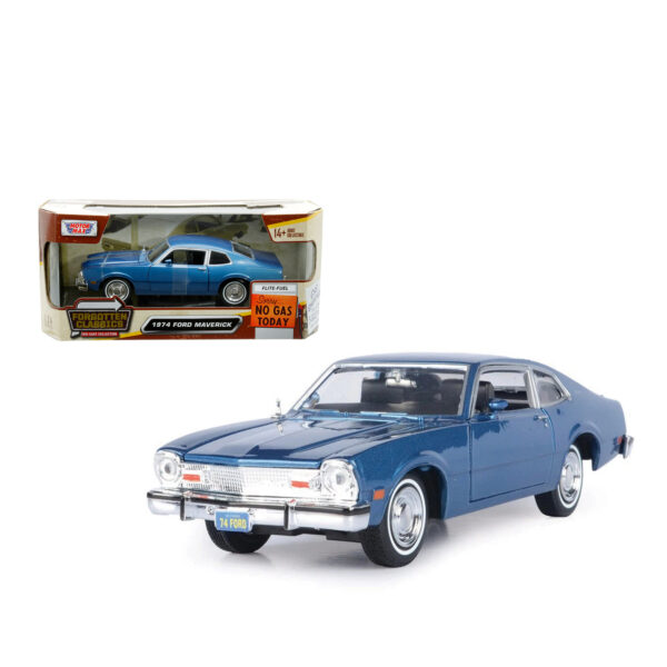 MOTORMAX 1:24 1974 FORD MAVERICK AZUL
