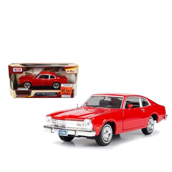 MOTORMAX 1:24 1974 FORD MAVERICK ROJO