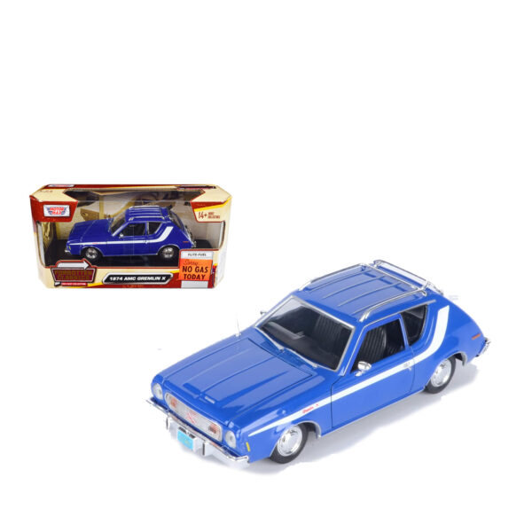 MOTORMAX 1:24 1974 AMC GREMLIN X AZUL