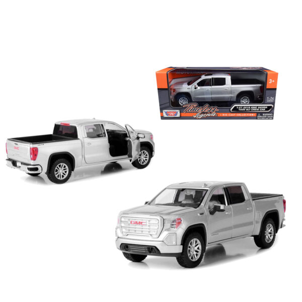 MOTORMAX 1:24 2019 GMC SIERRA 1500 SLT CREW CAB PICKUP GRIS