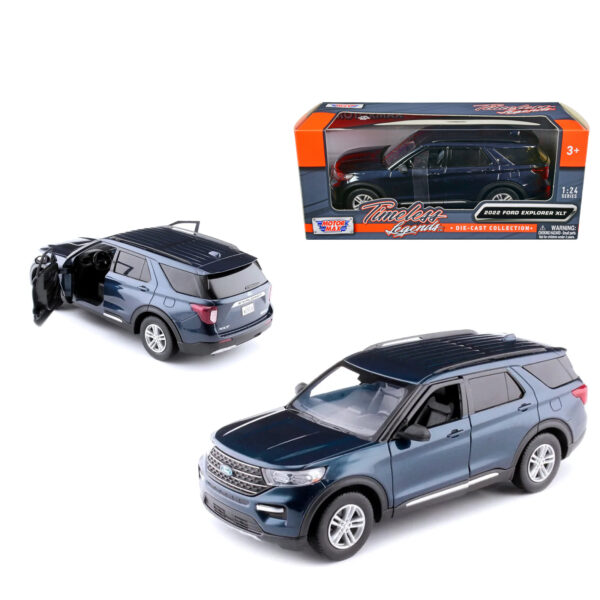 MOTORMAX 1:24 2022 FORD EXPLORER XLT AZUL MARINO