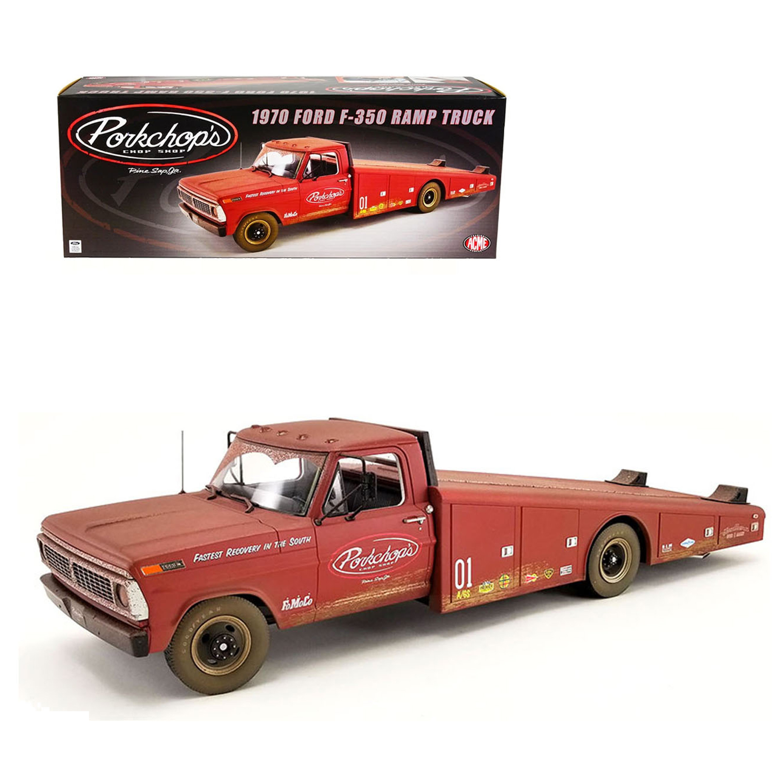 ACME 1:18 1970 FORD F-350 RAMP TRUCK – JP Coleccionables