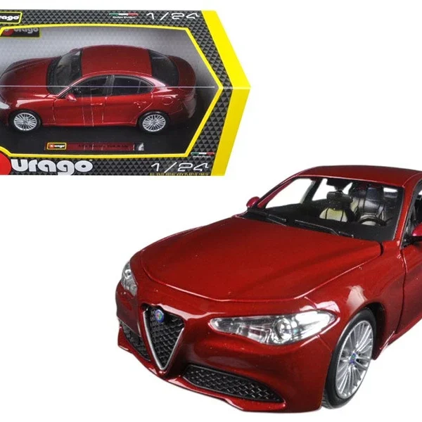BURAGO 1:24 2016 ALFA ROMEO GIULIA ROJO