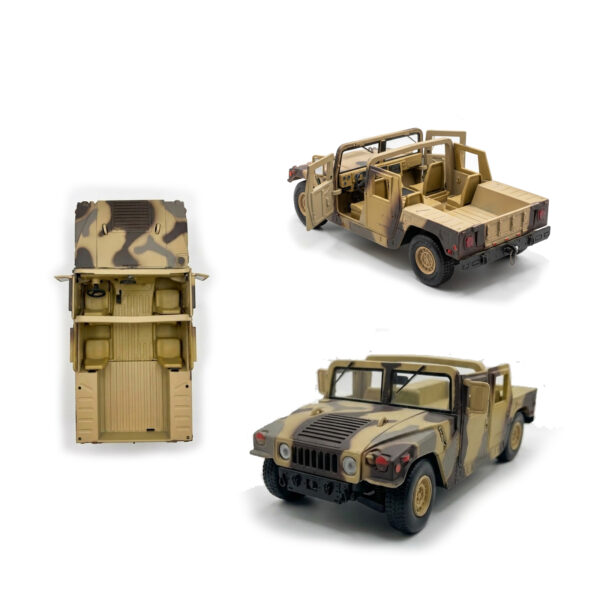 MOTORMAX 1:24 HUMVEE MILITAR TANQUETA CAMUFLAJE