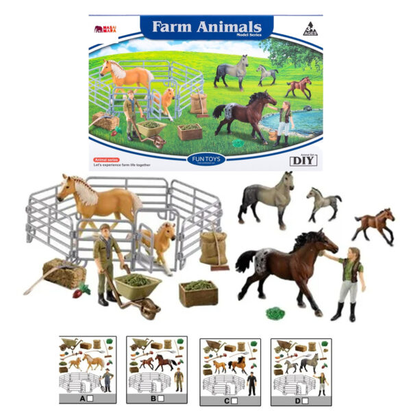 MODEL SERIES SET CORRAL DE CABALLOS VARIOS MODELOS