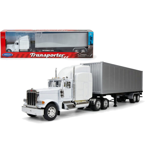 WELLY 1:32 PETERBILT 379 BLANCO CON CAJA SECA