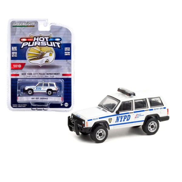 GREEN LIGHT 1:64 HOT PURSUIT 1997 JEEP CHEROKEE