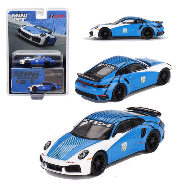 MINI GT 1:64 PORSCHE 911 TURBO S IMSA AZUL