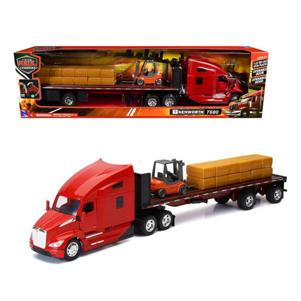 NEW RAY 1:32 KENWORTH T680 ROJO / PLANA PACAS