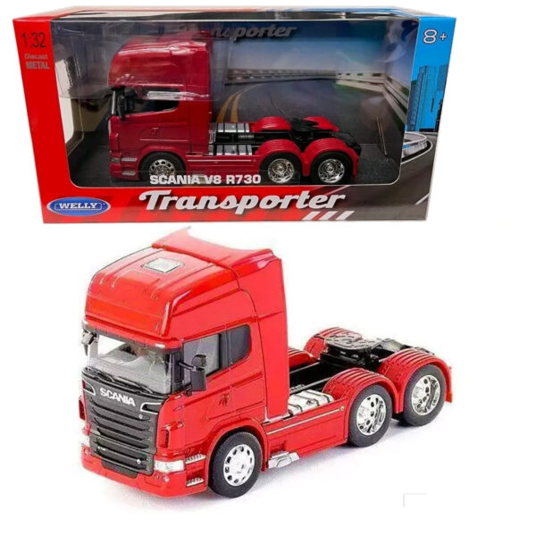 WELLY 1:32 SCANIA V8 R730 ROJO