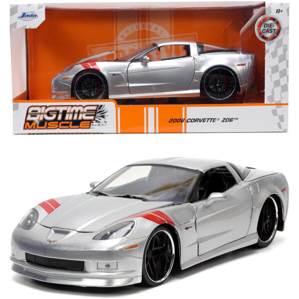 JADA 1:24 2006 CHEVROLET CORVETTE Z06 PLATA