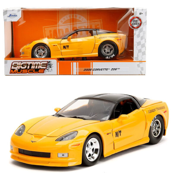 JADA 1:24 2006 CHEVROLET CORVETTE Z06 AMARILLO / NEGRO