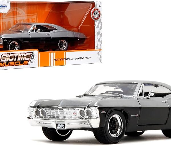 JADA 1:24 1967 CHEVROLET IMPALA SS NEGRO / PLATA
