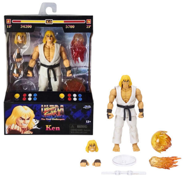 JADA 1:12 FIGURA STREET FIGHTER II "KEN" PLAYER 2
