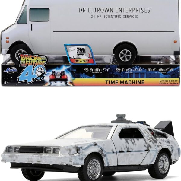 JADA 1:32 TIME MACHINE BACK TO THE FUTURE FROSS VERSION LIMITED EDITION 40 ANIVERSARIO
