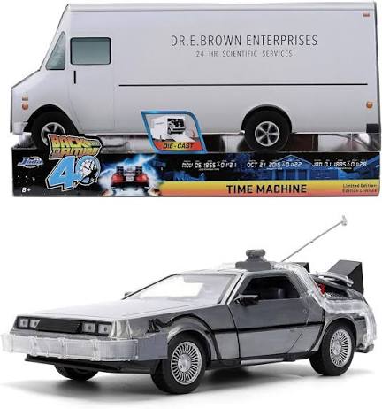 JADA 1:24 DELOREAN TIME MACHINE / BACK TO THE FUTURE LIMITED EDITION 40 ANIVERSARIO