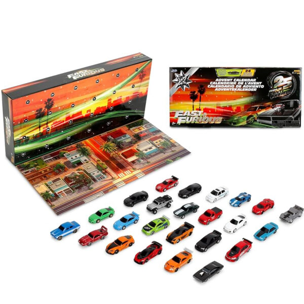 JADA 1:72 NANO F&F CALENDARIO DE ADVIENTO 25 YEARS ANIVERSARY