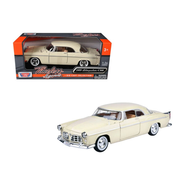 MOTORMAX 1:24 1955 CRYSLER C300 CREMA