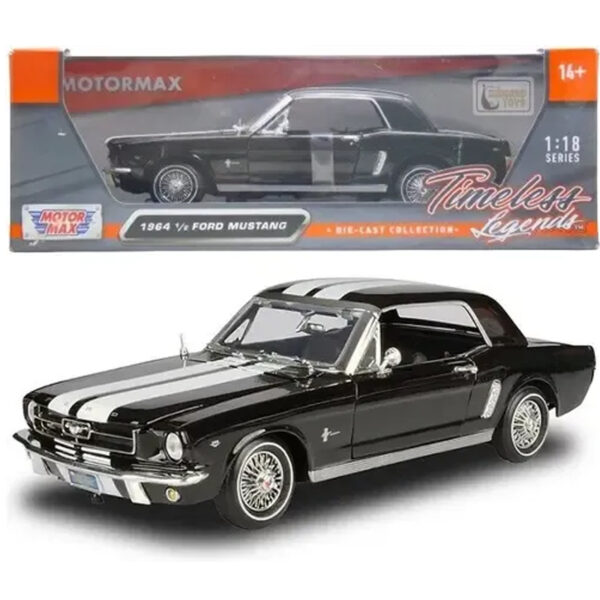 MOTORMAX 1:18 1964 1/2 FORD MUSTANG NEGRO