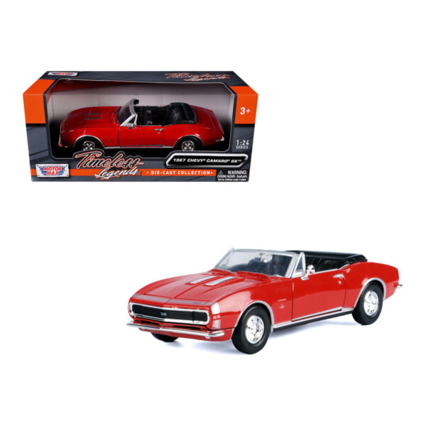 MOTORMAX 1:24 1967 CHEVY CAMARO SS ROJO