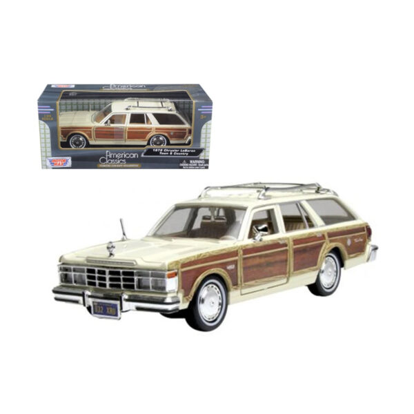 MOTORMAX 1:24 1979 CHRYSLER LEBARON TOWN & COUNTRY CREMA