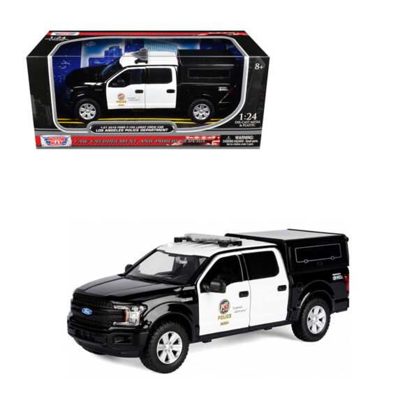 MOTORMAX 1:24 2019 FORD F-150 LARIAT CREW CAB LOS ANGELES POLICE DEPARTMENT