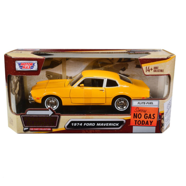 MOTORMAX 1:24 1974 FORD MAVERICK AMARILLO