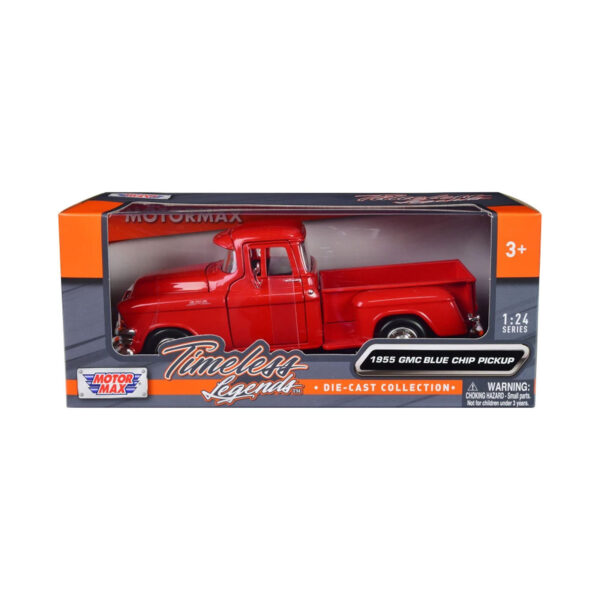 MOTORMAX 1:24 1955 GMC BLUE CHIP PICKUP ROJA