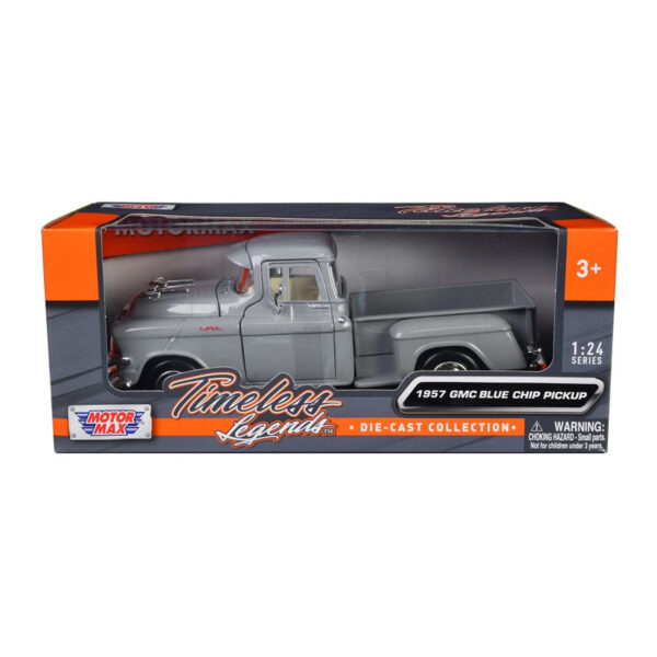 MOTORMAX 1:24 1957 GMC BLUE CHIP PICKUP GRIS