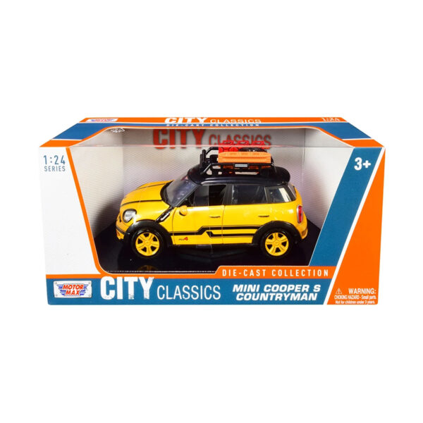 MOTORMAX 1:24 MINI COOPER S COUNTRYMAN AMARILLO