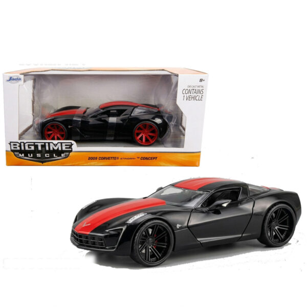 JADA 1:24 2009 CORVETTE STINGRAY CONCEPT NEGRO / ROJO