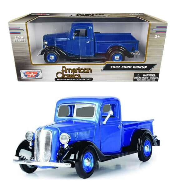 MOTORMAX 1:24 1937 FORD PICKUP AZUL