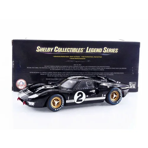 SHELBY COLLECTIBLES 1:18 1966 FORD GT MK #2 NEGRO